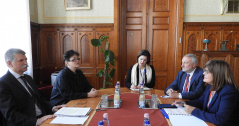 5 October 2018 National Assembly Speaker Maja Gojkovic and Hungarian Parliament Speaker László Kövér